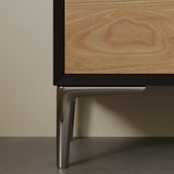 8-Drawer Wood Dresser with Recessed Stainless Steel Handles