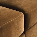 Modular Sofa with Round Arms and Thick Seat Cushions
