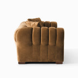 Modular Sofa with Round Arms and Thick Seat Cushions