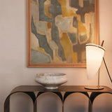 Sculptural 5 Arch Console Table with Brass-colored Coating