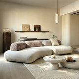 Modular Fabric Sofa with Irregular Shape for Living Room