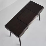 Modern Makeup Vanity Desk with Flip-Top Mirror and Stool