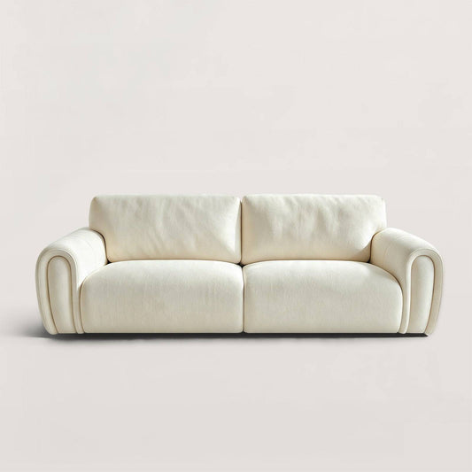Curved Arm 2-Seater Sofa with Thick Comfort Cushions