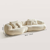 Mocular Sectonal Sofa with Organic Shape for Living Room