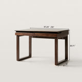 Modern Home Office Desk with Sturdy Square Frame Legs
