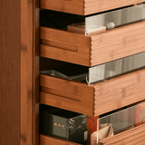 Multi-Drawer Storage Cabinet on Wheel with Compartments