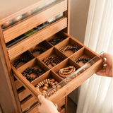 Multi-Drawer Storage Cabinet on Wheel with Compartments