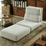 Modern Lounge Sofa with Detachable Legs for Floor Tatami Mode