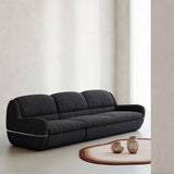 Modern Sofa with Stainless Steel Trim for Living Room