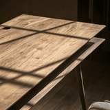 Modern Two-Tier Desk with Cable Management and Tapered Legs