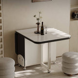 Modern Extendable Dining Table with Wheels