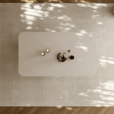 Modern Extendable Dining Table with Wheels