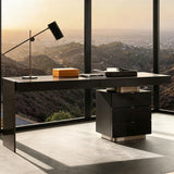 Modern Office Desk with Hidden Storage for Home Office