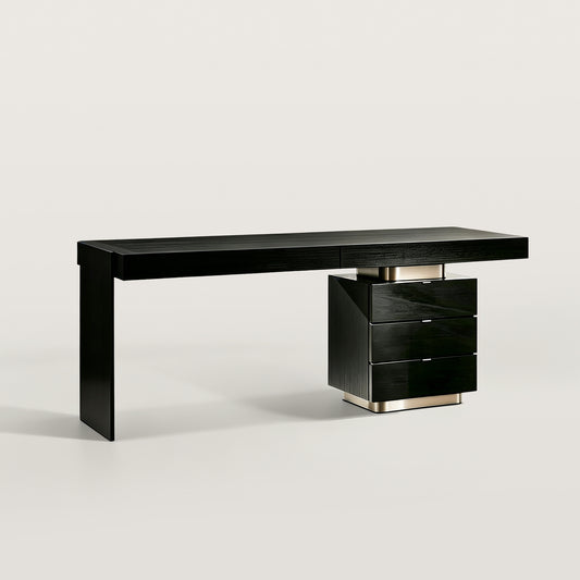 Modern Office Desk with Hidden Storage for Home Office