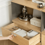 Modular Storage Cabinet with Drawers and Shelves