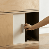 Modular Storage Cabinet with Drawers and Shelves