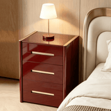 Modern Vanity Desk with LED Folding Mirror and Hidden Stool