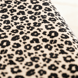 Leopard Print Bench with Block Legs for Entryway