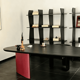 Modern Asymmetrical Desk with Sculptural Base