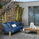 Modern Outdoor Sofa with Rope Weave Sides