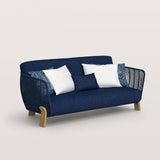 Modern Outdoor Sofa with Rope Weave Sides