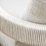 Outdoor Dining Chair with Curved Back for Garden