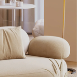 Pebble Shaped Fabric Sofa Set Deep Seat Couches