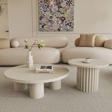 Pebble Shaped Fabric Sofa Set Deep Seat Couches
