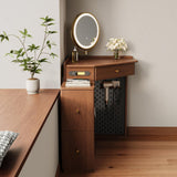 Small Corner Makeup Vanity Cupboard Dressing Table