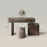 Mid-century Modern Makeup Vanity Dressing Table