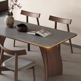 Modern Rectangle Dining Table Set Wooden Base Desk Set
