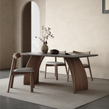 Modern Rectangle Dining Table Set Wooden Base Desk Set