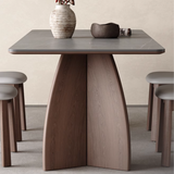 Modern Rectangle Dining Table Set Wooden Base Desk Set