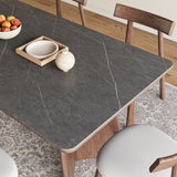 Modern Rectangle Dining Table Set Wooden Base Desk Set