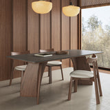 Modern Rectangle Dining Table Set Wooden Base Desk Set