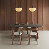 Modern Rectangle Dining Table Set Wooden Base Desk Set