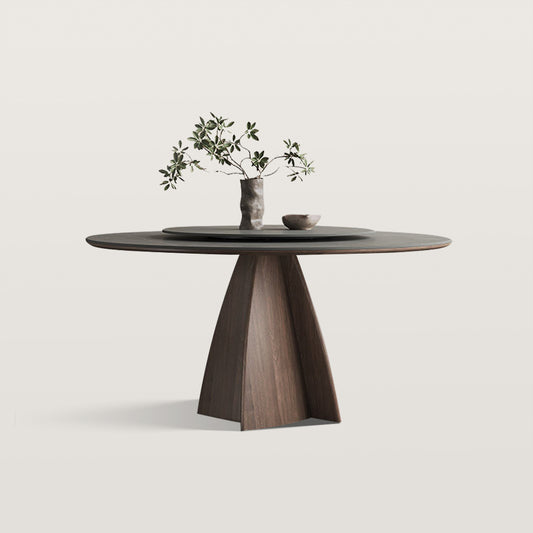 59'' Lazy Susan Dining Table with Turntable Centerpiece Tabletop