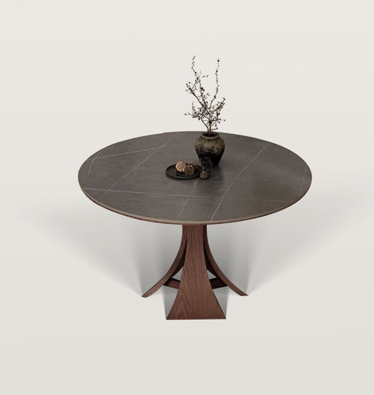 47'' Round Pedestal Dining Table for 4 Circle Dining Table Set