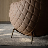 Modern Single Sofa Chair Leather Upholstered Armchair