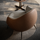 Modern Single Sofa Chair Leather Upholstered Armchair