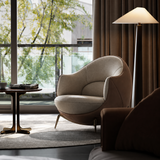 Modern Single Sofa Chair Leather Upholstered Armchair