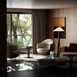Modern Single Sofa Chair Leather Upholstered Armchair
