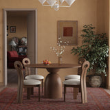 Mid Century Dining Table Set With 360° Rotating Lazy Susan