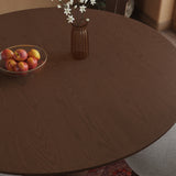 Mid Century Dining Table Set With 360° Rotating Lazy Susan