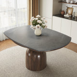 Round Extendable Dining Table Oval Pedestal Kitchen Table