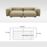 Modern Sectional Lounge Sofa Over Sized Deep Seated Couch