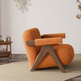 Minimalist Lounge Chair Upholstered Accent Chair