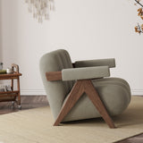 Minimalist Lounge Chair Upholstered Accent Chair