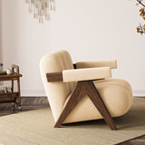 Minimalist Lounge Chair Upholstered Accent Chair
