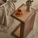 Stylish Rattan End Table Snack Side Tables